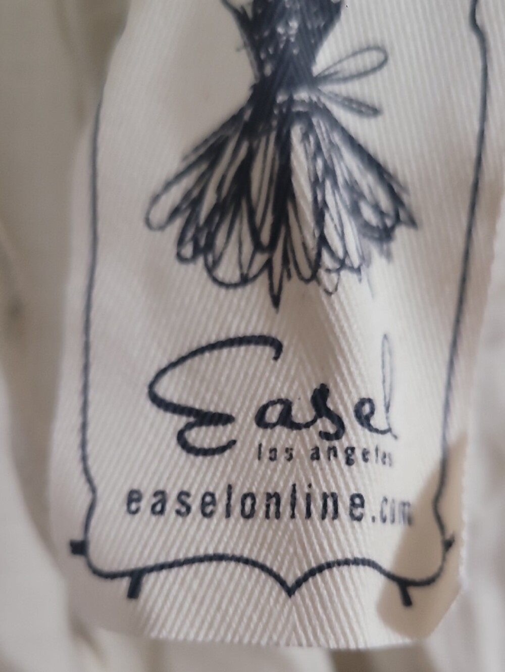 Easel Neutral Cargo Utility Pants in Cream - Picture 2 of 3